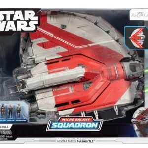 Star Wars Micro Galaxy Squadron T-6 Shuttle - Red and White